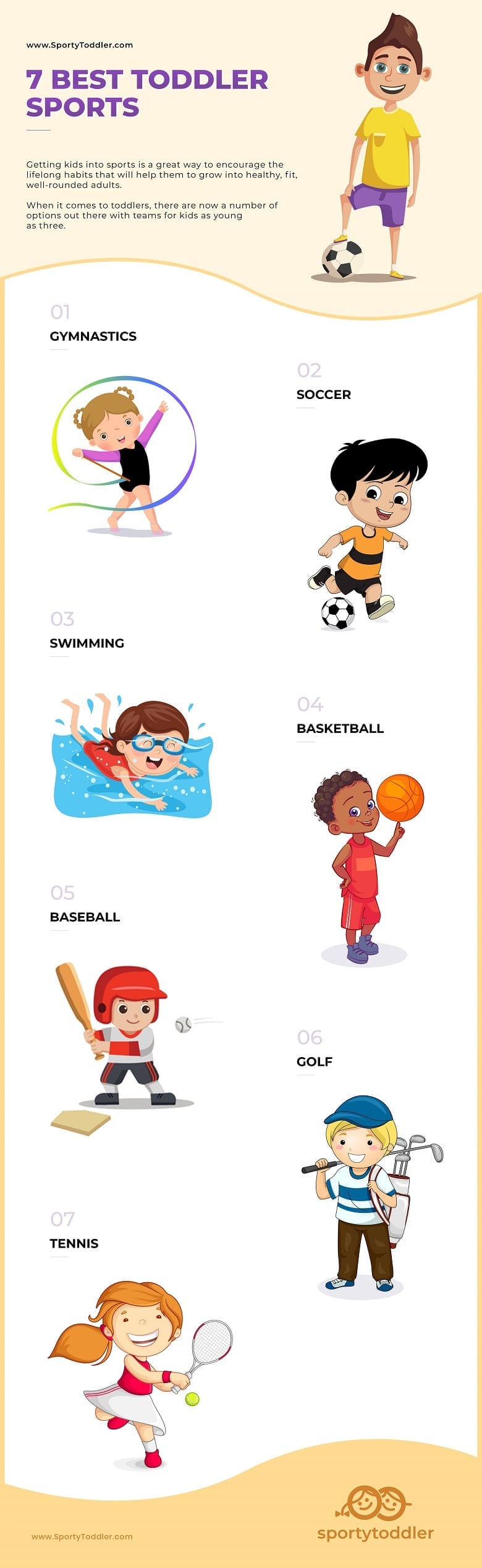 what sports can 2 year olds do