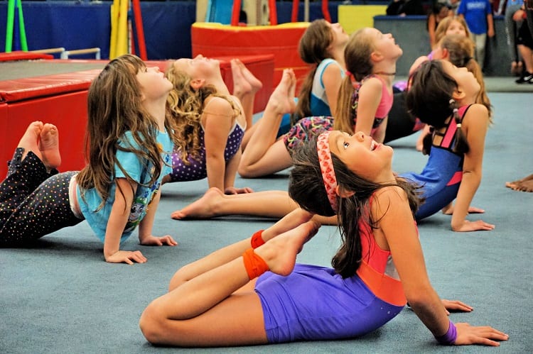 Kids In Gymnastic Group