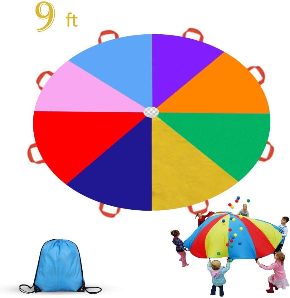 toddler parachute play