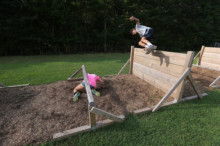 terrain for mud run in backyard